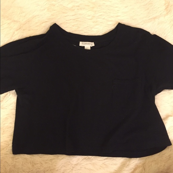 Black crop top