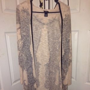 Tan Long Cardigan Sweater