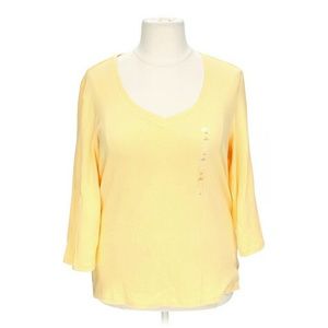 Karen Scott Plus Size Three-Quarter-Sleeve V-Neck