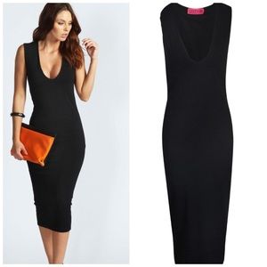 Black v plunge midi ❌🚫Sold