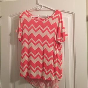 Bella D Chevron Blouse NWOT