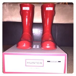 Hunter rain boots - Short Gloss Red!