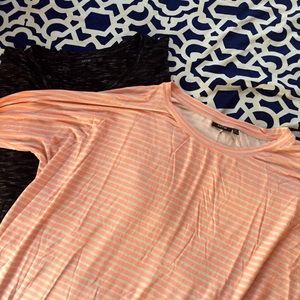 Two Apt9 Tunic/Piko Type Shirts