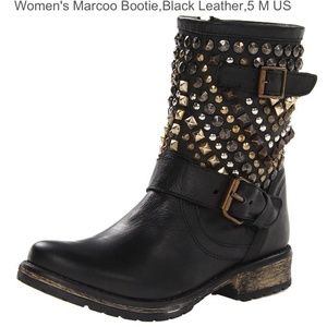 Steve Madden Marcoo studded shortie moto boots 8