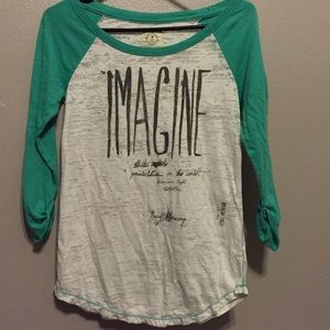 American Eagle baseball tee