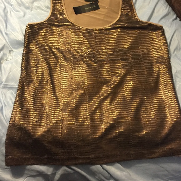 Jones New York Antique Bronze sequined shell 1X