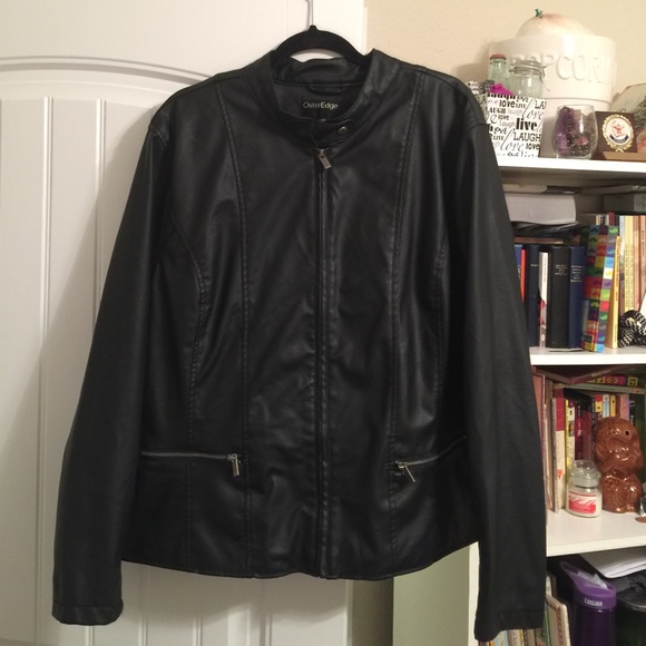 Outer Edge Faux Leather Jacket