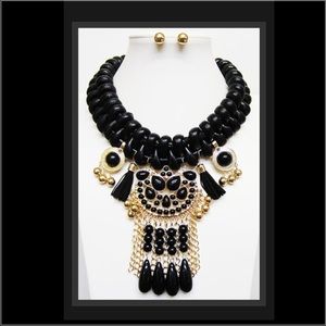 SOLD!Weaved Leather Necklace