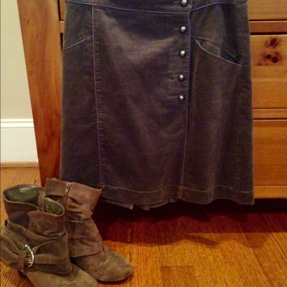 🎉❄️HP❄️🎉Anthropologie Cartonnier gray skirt - Picture 2 of 4