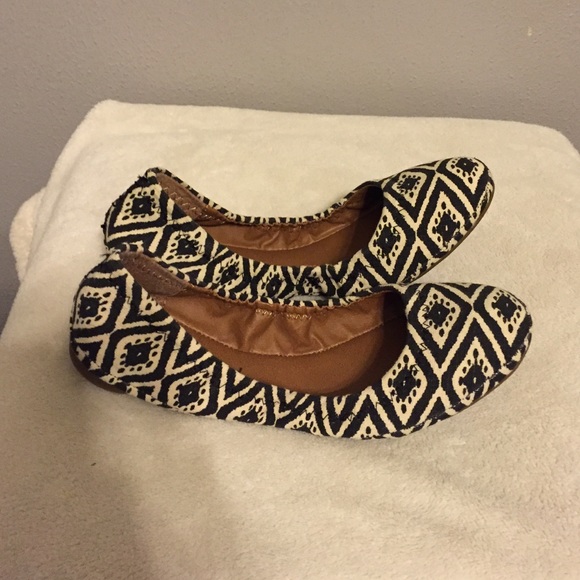 Aztec ballet flats