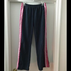 Navy Blue, Pink, and White Nike Pants