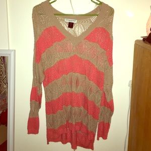 Beautiful pink and tan sweater