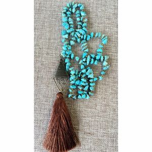 The Turq Tassel Necklace