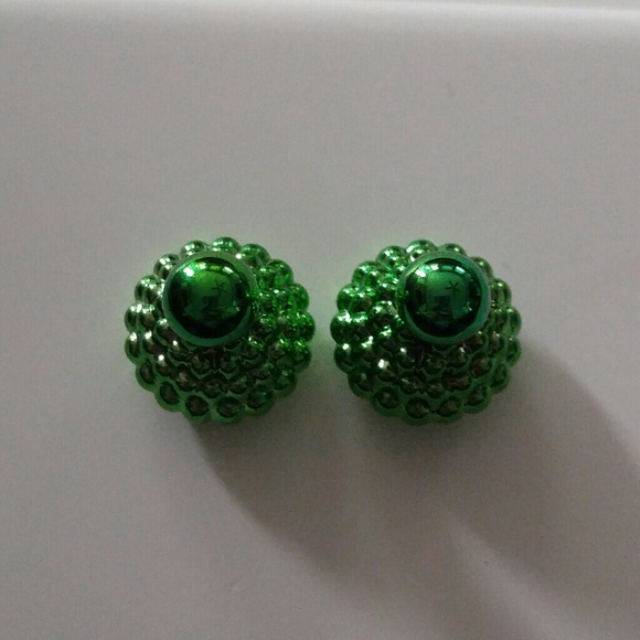 🚨 LAST ONE! 🚨Double Sided Earrings Green - Picture 3 of 4
