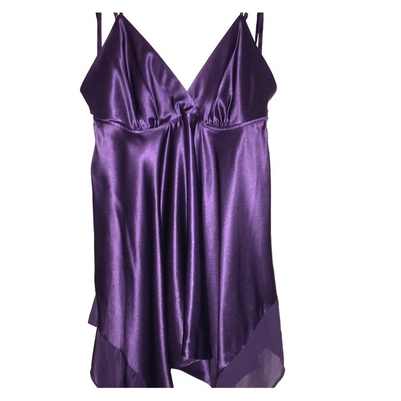 XS BCBG MAXAZRIA silk asymmetric tunic