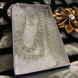 Princess Diamond Cut Jewelry Set
