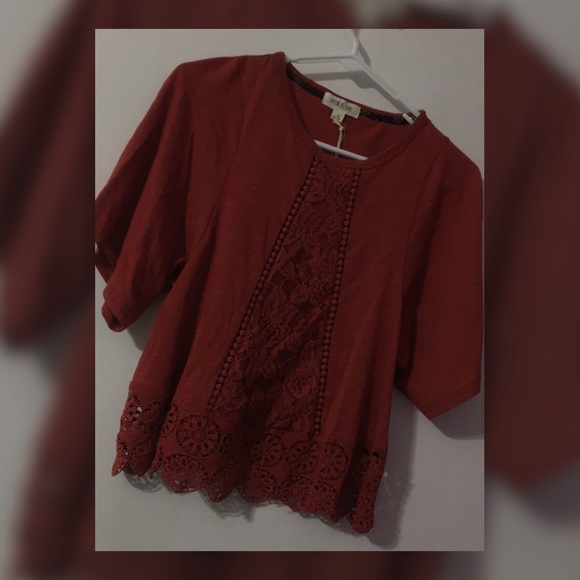 Deep orange blouse