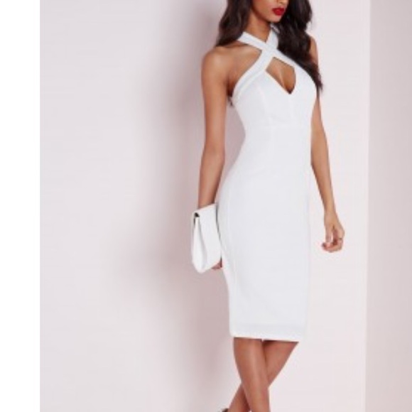 White Cross Front Midi