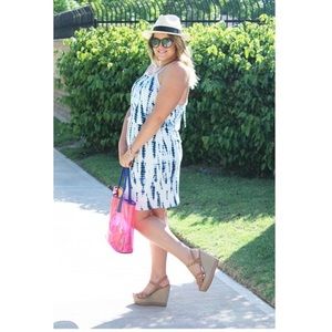 Cynthia Rowley Dresses - White & Blue Tie Dye Dress Cynthia Rowley Dresses - White & Blue Tie Dye Dress