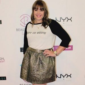 Skirts - Metallic Gold Skirt Skirts - Metallic Gold Skirt