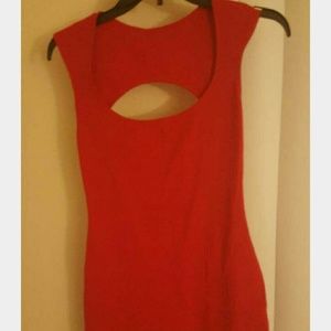 Interlock Cut-Out Back Mini Dress