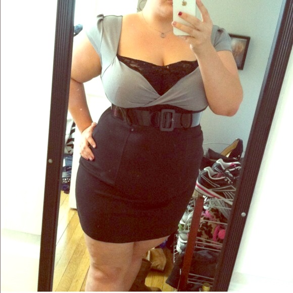 🌹black and grey sexy dress🌹