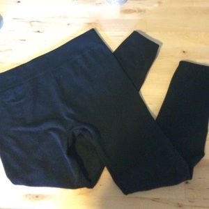 Black Fleece Lined Leggings