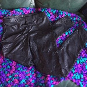 Express Liquid "Leather" Leggings