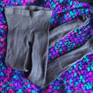 Grey Knit Sweater Leggings