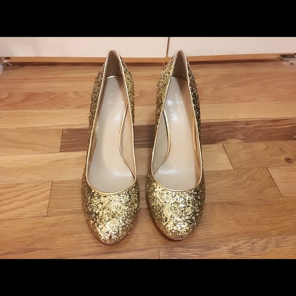 Nine West Beautiful Gold Bling Pumps