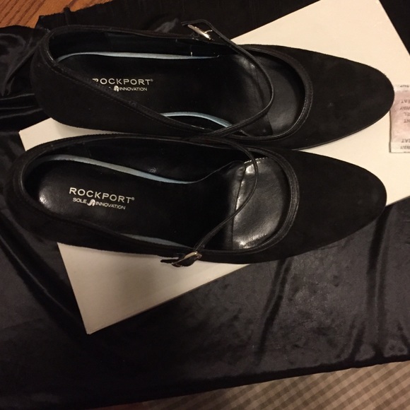 Rockport Wexford Black Heels 7.5