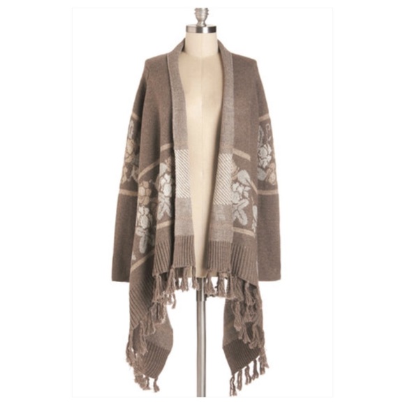 🚫Sold🚫 ModCloth Coffee Contemplation Cardigan - Picture 2 of 4