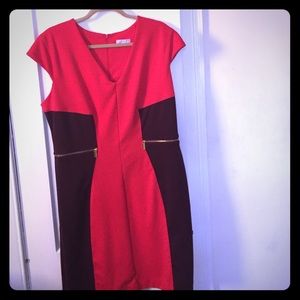 Red and brown// dark plum dress!