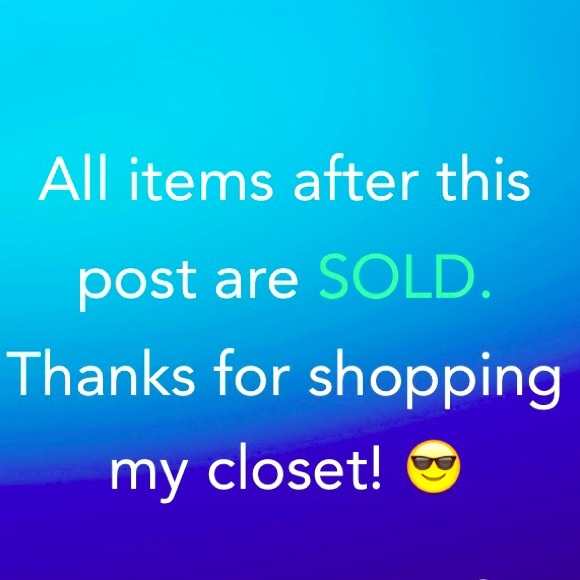 Items below are sold🚫