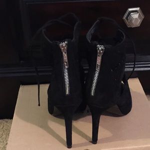 Zara Shoes - Zara black suede caged lace up sandal Zara Shoes - Zara black suede caged lace up sandal
