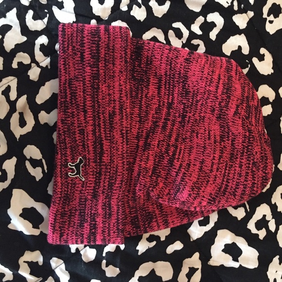 Pink/Victoria's secret beanie