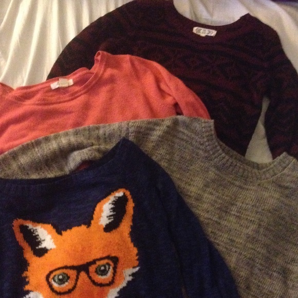 4 SWEATERS!