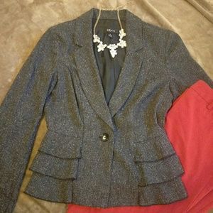 Ruffle Blazer