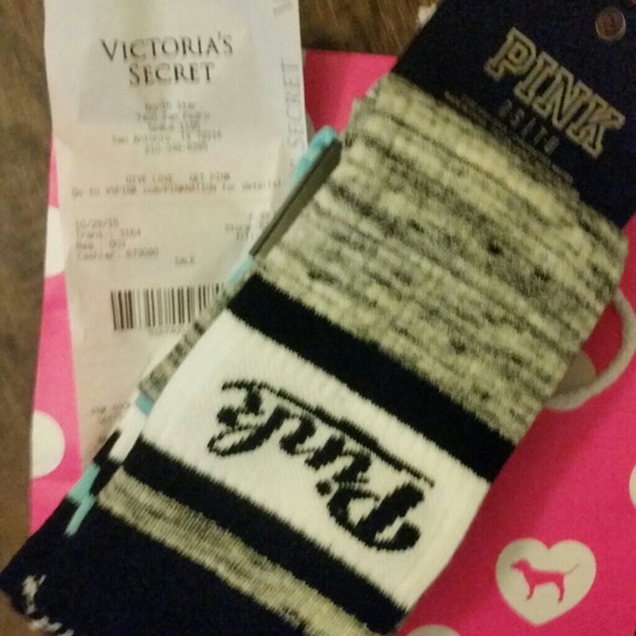 Victoria's Secret pink socks
