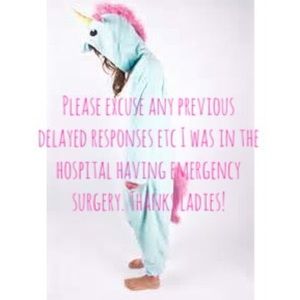 Sorry 4 any delay! Was in hospital having surgery
