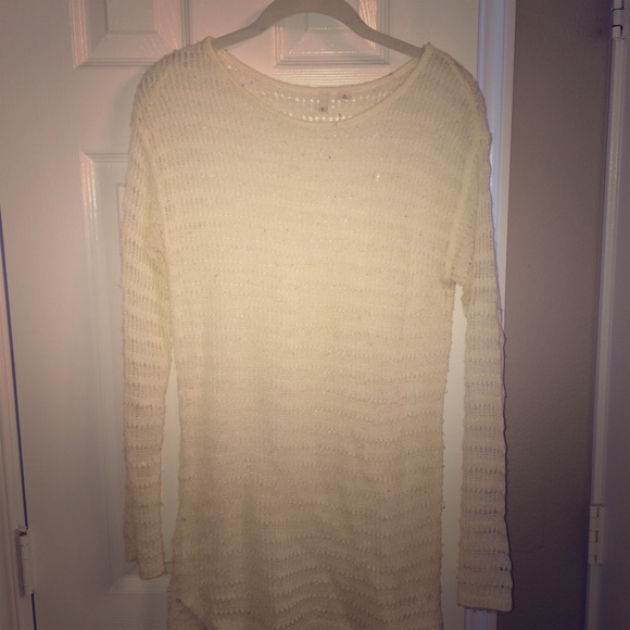 Long cream sweater - Picture 1 of 3