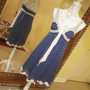 BCBG gourgouse blue dress