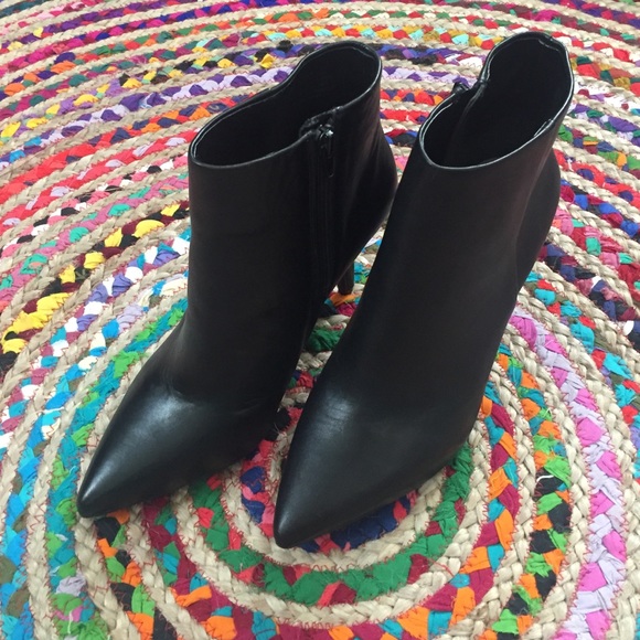 Madden black pointy toe booties.  NWOT