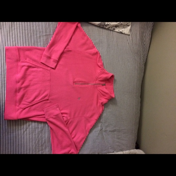 VS Pink half zip sweatshirt