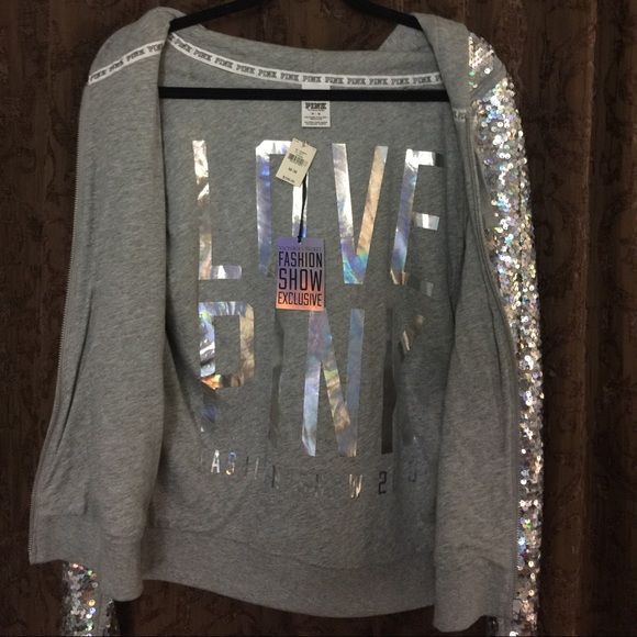 Victoria's Secret Exclusive Grey Hoodie - Picture 3 of 4