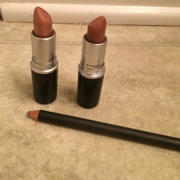 MAC Cosmetics Other - 2 nude Mac lipsticks and a nude lip liner