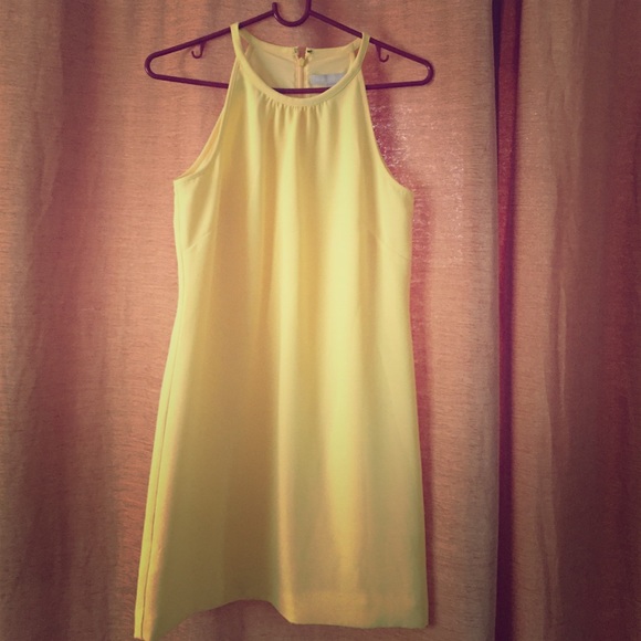 Beautiful Banana Republic yellow mini/midi dress