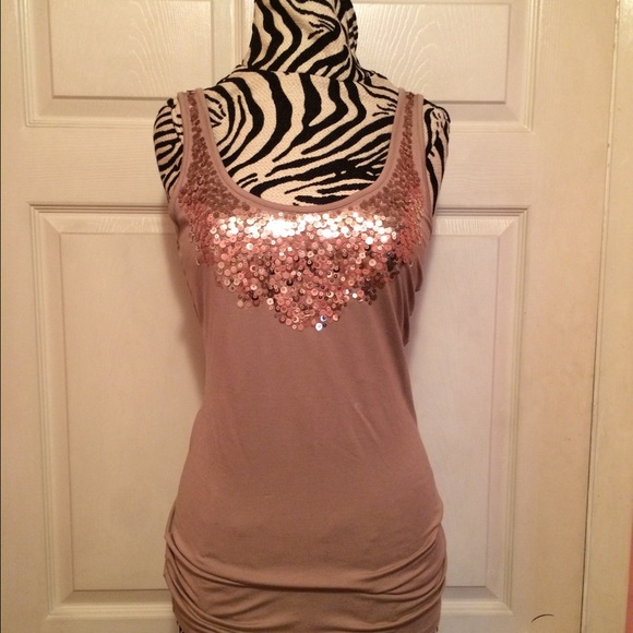 New York & Company Sequin Layering Tank