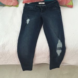 Hollister super skinny ripped jeans