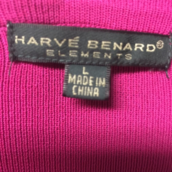 Hot pink low cut sweater - Picture 3 of 3